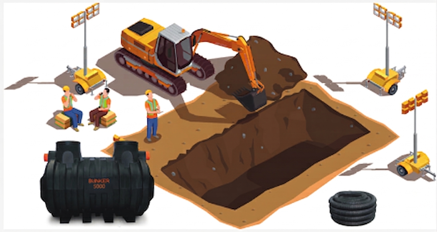 Pachet Fosă Bunker 5000 + Montaj